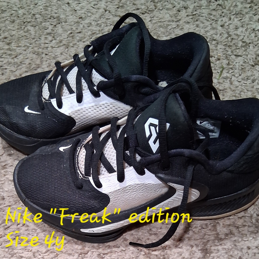 Nike Freak Edition Black and White Sneakers
